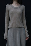 SWAYING 24 Autumn and Winter Low Round Neck Wool Bottoming Shirt SW-SW24AW1T22-TUO Camel SW24AW1T22